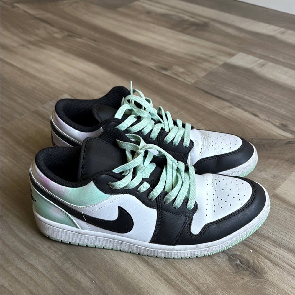 Nike Air Jordan Low - Black, White, and Mint